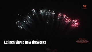 Fábrica china al por mayor 1,2 '' 13 disparos de fuegos artificiales de pastel de una sola fila S