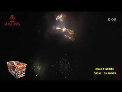 25 Shots Brocade Crown Cake Fireworks For New Year