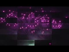 Liuyang Mandarin Torta Pirotécnica 208 disparos de exhibición profesional Fuegos artificiales 1.3g