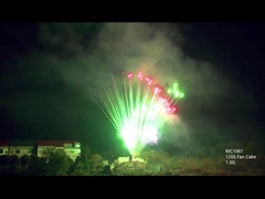 Mandarín pirotecnia profesional fuegos artificiales 130 disparos para Navidad