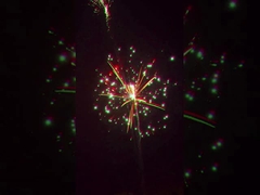 Exhibición profesional grande del fuego artificial del pastel de bodas de 70 tiros por Año Nuevo