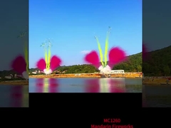 Fábrica china Fuegos artificiales de pastel de día Fuegos artificiales de humo de colores