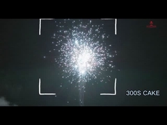 Efecto ametralladora 300 disparos 500 gramos torta de fuegos artificiales con aprobación CE EX AFSL