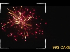 Mandarín pirotecnia 99 disparos de torta de consumo fuegos artificiales con un efecto increíble