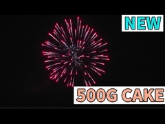 Pirotécnica Super Gran 500G 9 Tiro Torta Fuegos artificiales para la celebración Fuegos artificiales