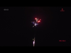 Marcado con el marcado CE 100 disparos al aire libre Torta de consumo Fuegos artificiales para la celebración de cumpleaños