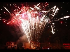 Mandarín 500G 156 disparos Torta de consumo Fuegos artificiales