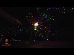 12 pulgadas de neón silbido fuegos artificiales Brillo colorido fuente de pastel Brillo con efectos de oro