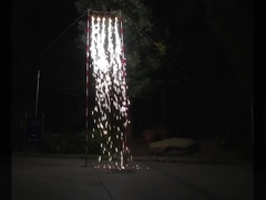 Plata / Oro colorido Festival de bodas Fuente Fuegos artificiales 0.029 CBM