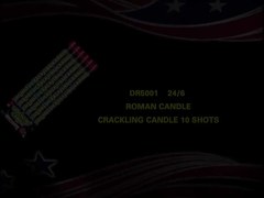 10 disparos Mandarín Fuegos artificiales personalizados, 0.025CBM Cerejas romanas crujientes