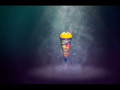 Festival, fuegos artificiales encantadores, helado de helado, fuegos artificiales.