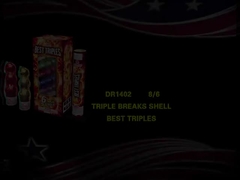 Granadas de artillería de la lata Liuyang / Granadas de la lata de ruptura triple Fuego de artificio para el festival