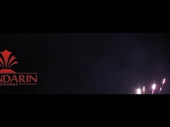 100 disparos CE Cuadrado Torta de consumo Fuegos artificiales con efecto Tiempo lluvia