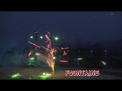 Fábrica Reino Unido Fuegos artificiales de juguete 1.4G CE aprobado pirotecnia al aire libre Fuegos artificiales de fuente cuadrada divertida