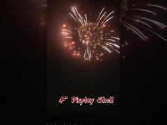 Suministros al por mayor Mandarín Profesional 4 pulgadas Conchas de visualización Fuegos artificiales 1.3g Pirotécnica