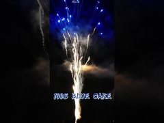 Mayorista de fuegos artificiales azules personalizados pirotecnia 100 disparos 1.4G consumidor aullido lobo torta fuegos artificiales