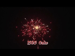 Fuegos artificiales al por mayor de 1 pulgada 1.2 pulgadas 139 disparos Fuegos artificiales al aire libre Pyro Consumer Cake con marca CE