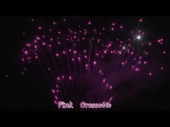1.3G Torta de fuegos artificiales profesionales 180 disparos personalizable festivales de Navidad rosa Crossette al aire libre