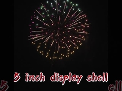 Fábrica 1.3g pirotecnia profesional bolas de mortero proyectiles fuegos artificiales proyectiles de 5 pulgadas fuegos artificiales