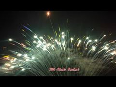 300 disparos Fuegos artificiales de pastel personalizables al aire libre 1.3G Fuegos artificiales profesionales coloridos durante el día