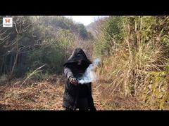 Fuegos artificiales chinos de humo de doble color con cable de tracción, humo de arcoíris, bombas de humo pirotécnicas diurnas de China