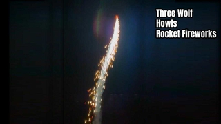 1 "pequeños disparos al cielo cohetes fuegos artificiales tres lobos aullidos cohete juguete fuegos artificiales pirotecnia