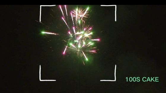 Fuegos artificiales pirotécnicas de la torta del consumidor de los tiros del mandarín 100 al aire libre