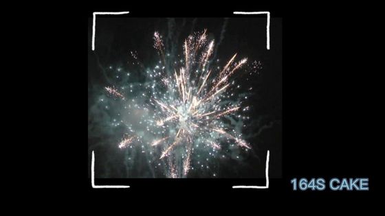 164 tiros apelmazan el tipo fuegos artificiales grandes de los fuegos artificiales de la torta de la ocasión de la Navidad