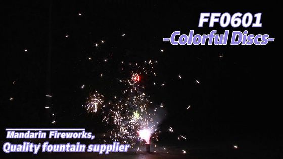 Pirotecnia china de los fuegos artificiales de tierra de la fuente del partido para la celebración de la Navidad