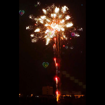 Los fuegos artificiales de la pirotecnia de Liuyang 196 efectos especiales de los fuegos artificiales profesionales de la torta de los tiros muestran
