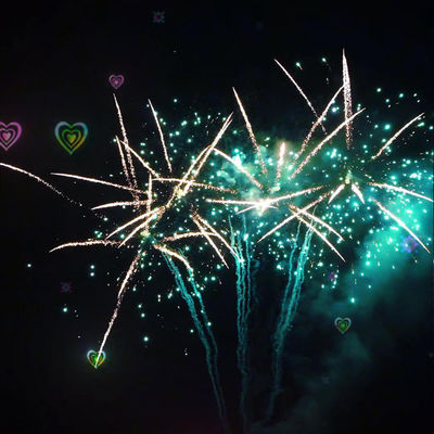 Fuegos artificiales profesionales de la ocasión de la torta grande china de la exhibición 256 tiros para Halloween