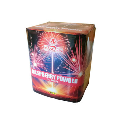 Fábrica china de fuegos artificiales mayoristas pirotecnia 16 tiros torta fuegos artificiales baratos fuegos artificiales 2025 para el mercado de Yien Djibouti