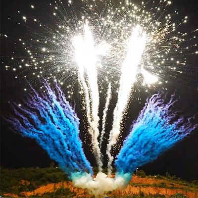 Fábrica china de color humo pirotecnia mayorista fuegos artificiales de exhibición profesional 1.3g fuegos artificiales de pastel diurno