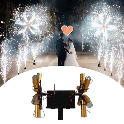 12 receptores control remoto inalámbrico Molino de viento giratorio Frío Pryo Fuente de la máquina Fuegos artificiales de disparo Sistema de ignición para la boda
