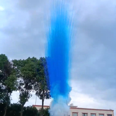 Fábrica 6 Disparos Azul Púrpura Verde Color Humo Mina Tubos Internos Pirotécnica gratis Fiesta de bodas Fiesta de día Torta fuegos artificiales