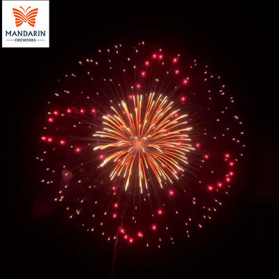 Fuegos artificiales Liuyang Mandarin 1.3G UN0335 Professional Display Shells con efectos personalizables para exteriores, carcasas de artillería de mortero de 8 pulgadas