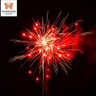 Pastel de fuegos artificiales de 108 disparos, 1.4g UN0336, con efectos personalizables para exhibición al aire libre
