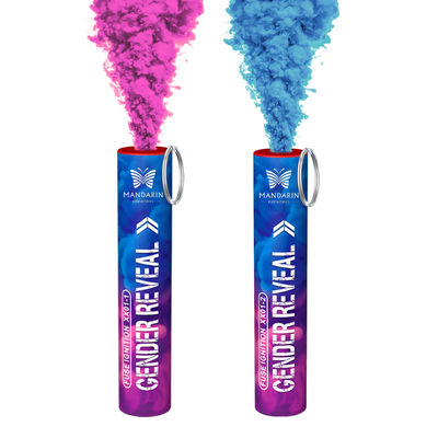 Fábrica china de día boda portátil de color fuegos artificiales fuegos artificiales ducha de bebé revela el género fiesta revela el género bombas de humo