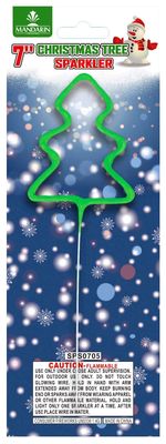 El árbol de 7 pulgadas forma la pirotecnia fría de los fuegos artificiales de la Navidad del PDA de los fuegos artificiales para los niños