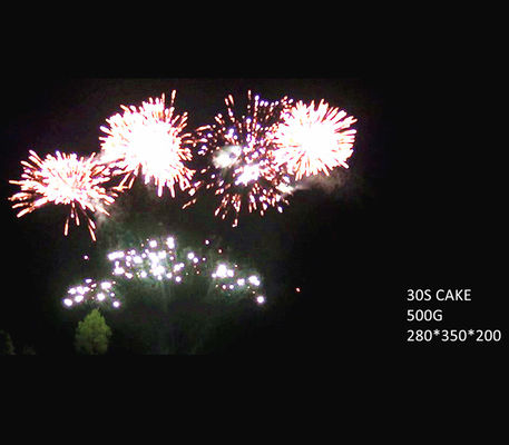 30 fuegos artificiales en abanico 500G 25*30*200m m de las tortas de los tiros para la celebración