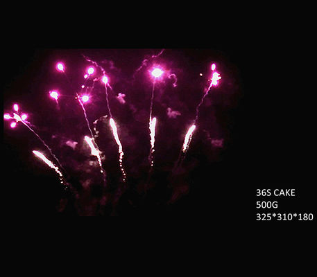 Los 36 fuegos artificiales de alta calidad de la forma de la fan de la torta de los tiros 500G venden al por mayor los fuegos artificiales de Liuyang de China