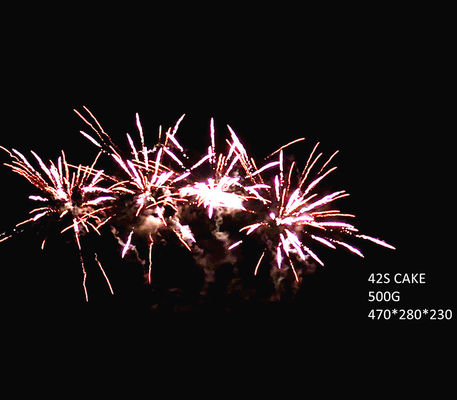 42 fuegos artificiales de la torta del consumidor de los tiros de trabajos de encargo del fuego del proveedor profesional de los fuegos artificiales de Liuyang