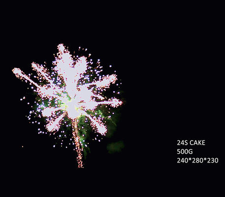 Torta de los tiros 500G de los fuegos artificiales de Liuyang 24 con la fábrica proporcionada de alta calidad de la pirotecnia