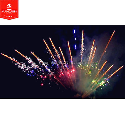 Saluda los fuegos artificiales profesionales exhiben 100 tiros Z/la pirotecnia de la torta de la forma de la fan