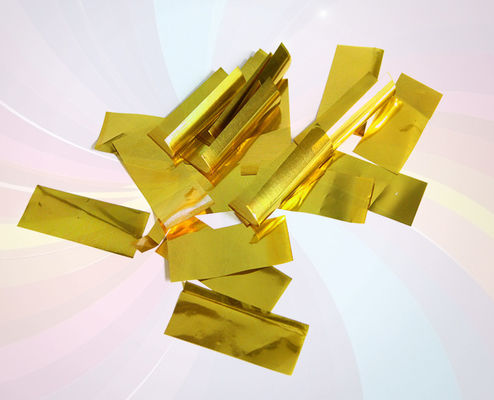 Rectangle Colorful Party Confetti Cannon Metallic For Celebration