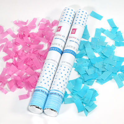 Gender Reveal Party Pink Blue Color Blower Holi Powder Confetti Cannon