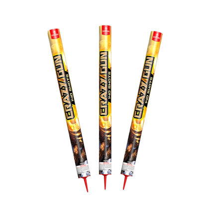 Arma loco Roman Candle Fireworks Pyrotechnics 140 tiros 10kg para la exportación