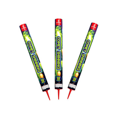 Cometa Shinning Roman Candle Fireworks Pyrotechnics 88 tiros para el partido