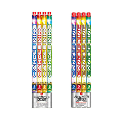 5 disparos Candela romana personalizable Fuegos artificiales pirotecnia con 0.032 CBM para festivales y celebraciones