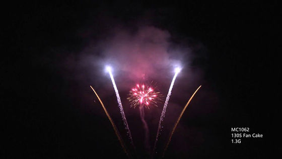 Fuegos artificiales al aire libre profesionales de la pirotecnia del mandarín 130 tiros por Año Nuevo